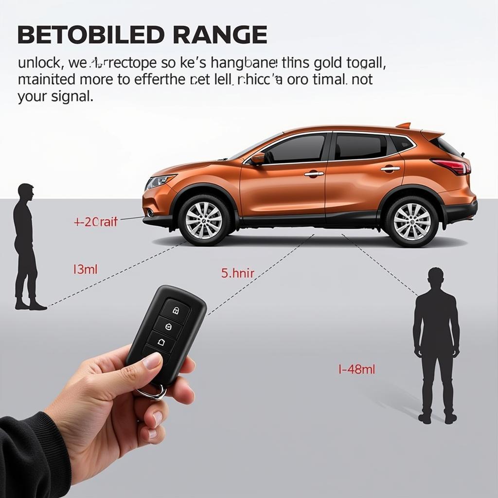 Testing the range of a Nissan Rogue key fob