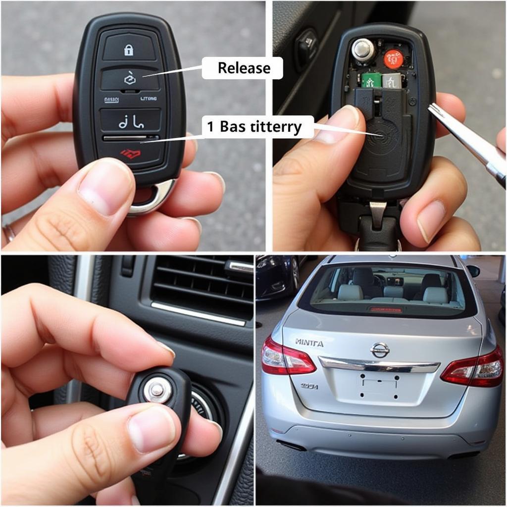 Replacing the battery in a Nissan Sentra key fob