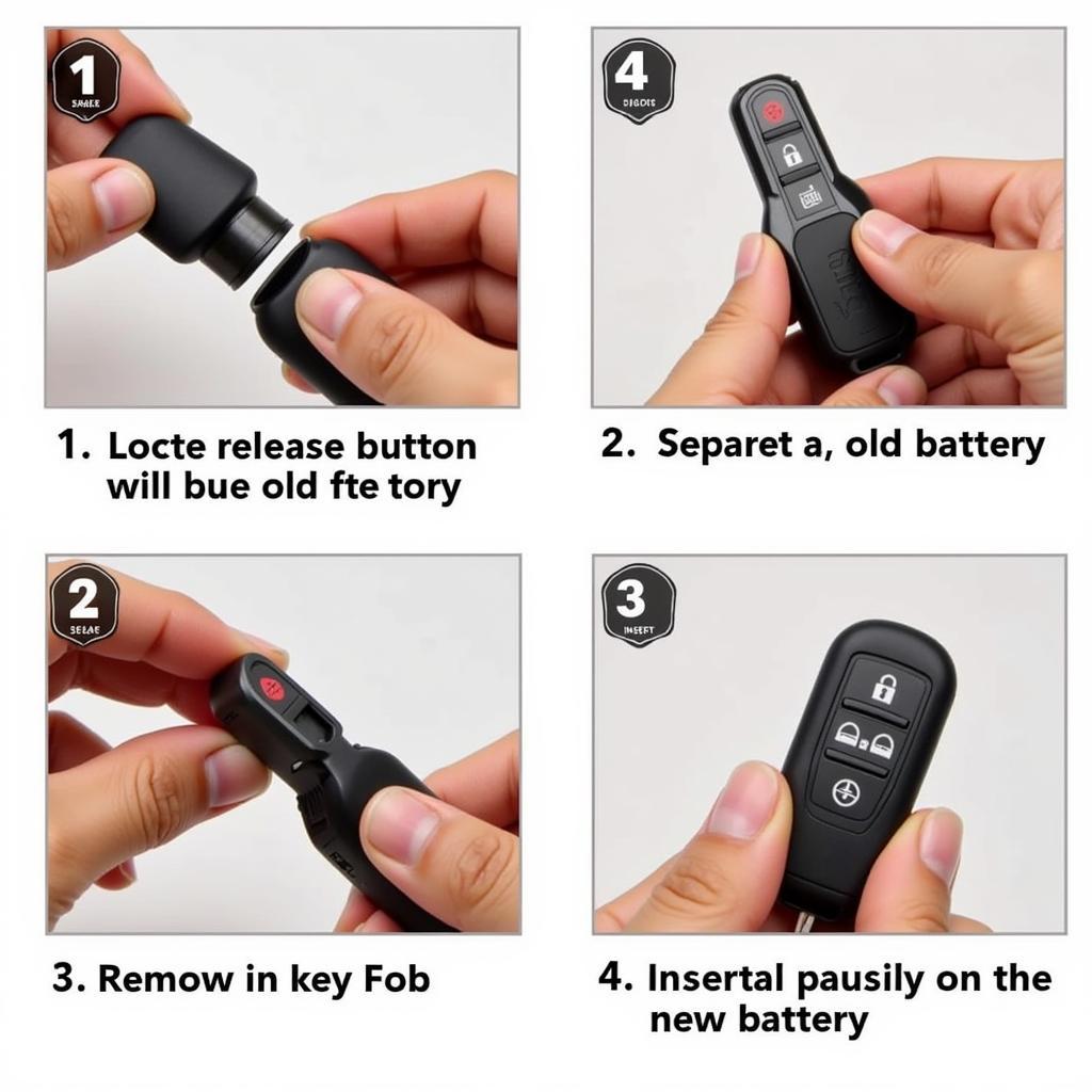 Replacing the battery in a Nissan Sentra key fob