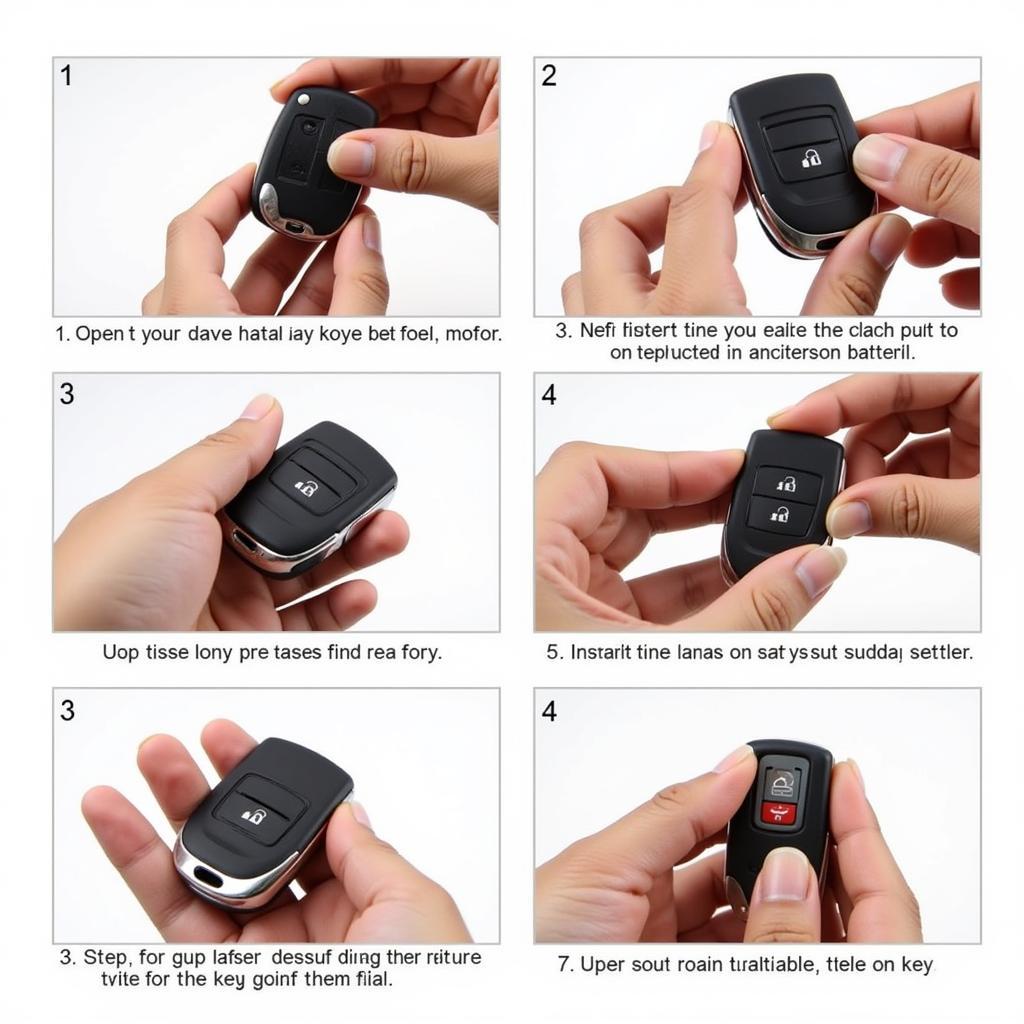 Step-by-step visual guide for replacing the Nissan Sentra Key Fob Battery