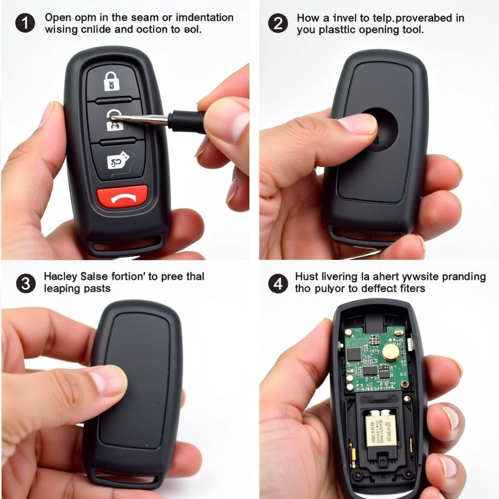 Opening a Nissan Smart Key Fob