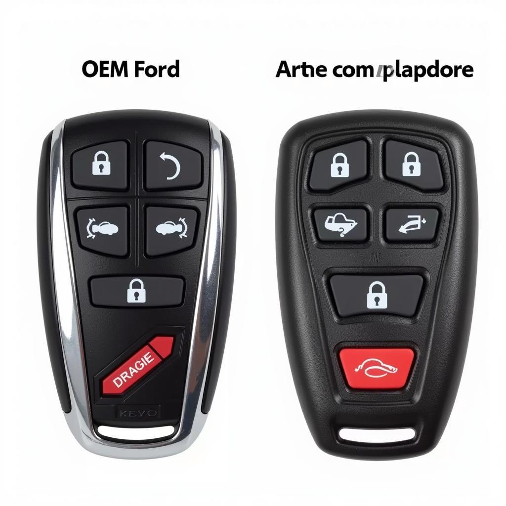 Comparing OEM and Aftermarket Key Fobs for a 2015 Ford F250