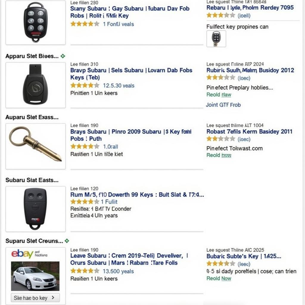 Online Subaru Key Fob Replacement Options: Amazon, eBay, and Locksmith Websites