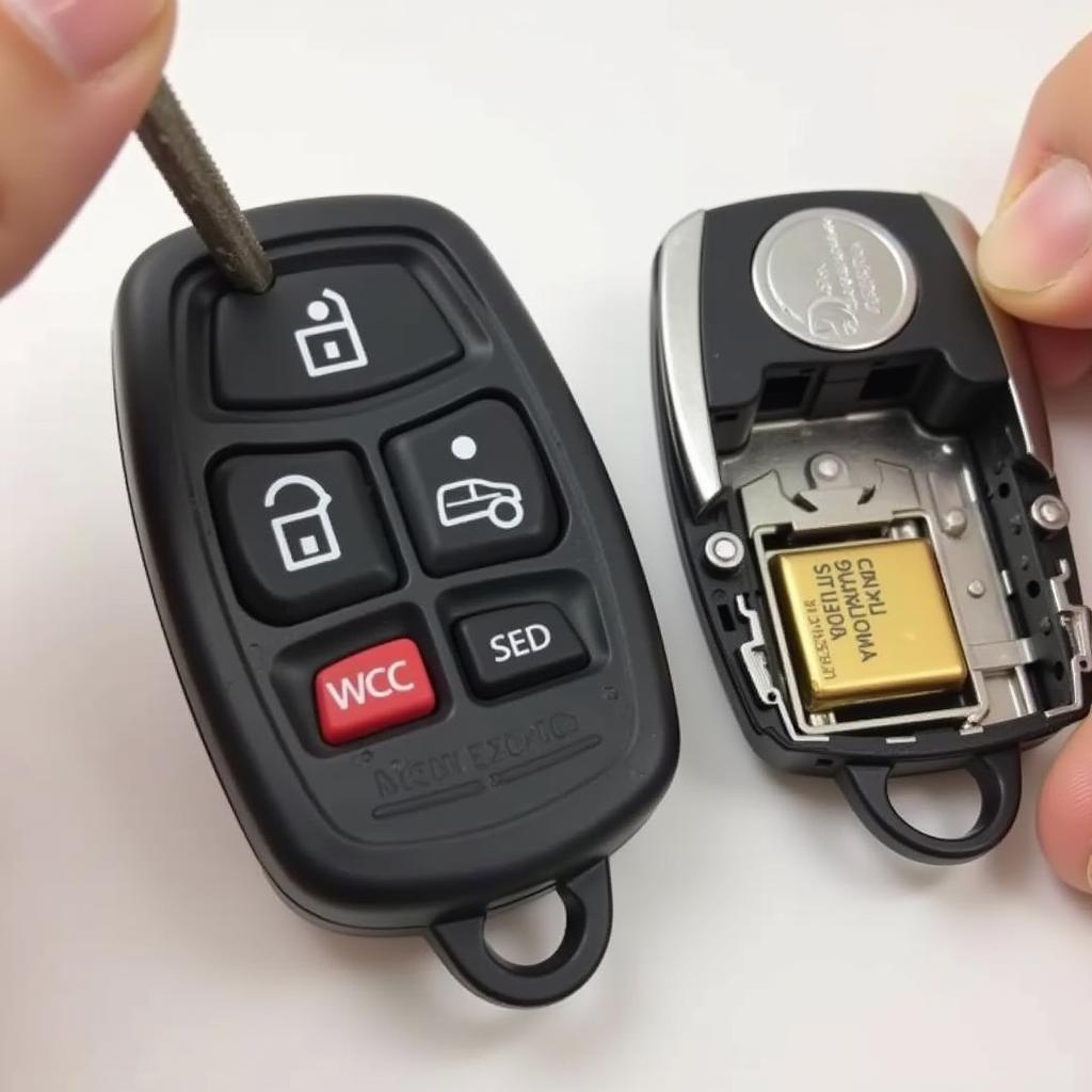 Opening a Standard Toyota Key Fob