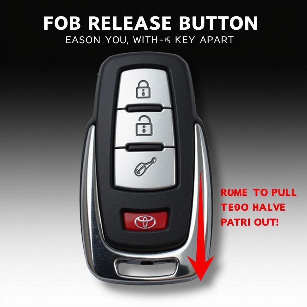 Opening a Toyota Smart Key Fob