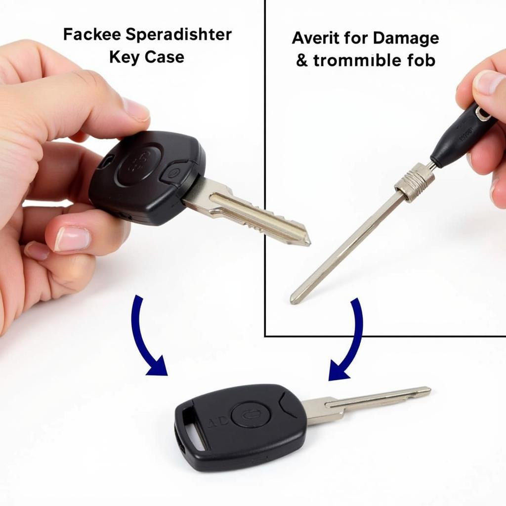 Opening the 2014 Toyota Corolla Key Fob Casing