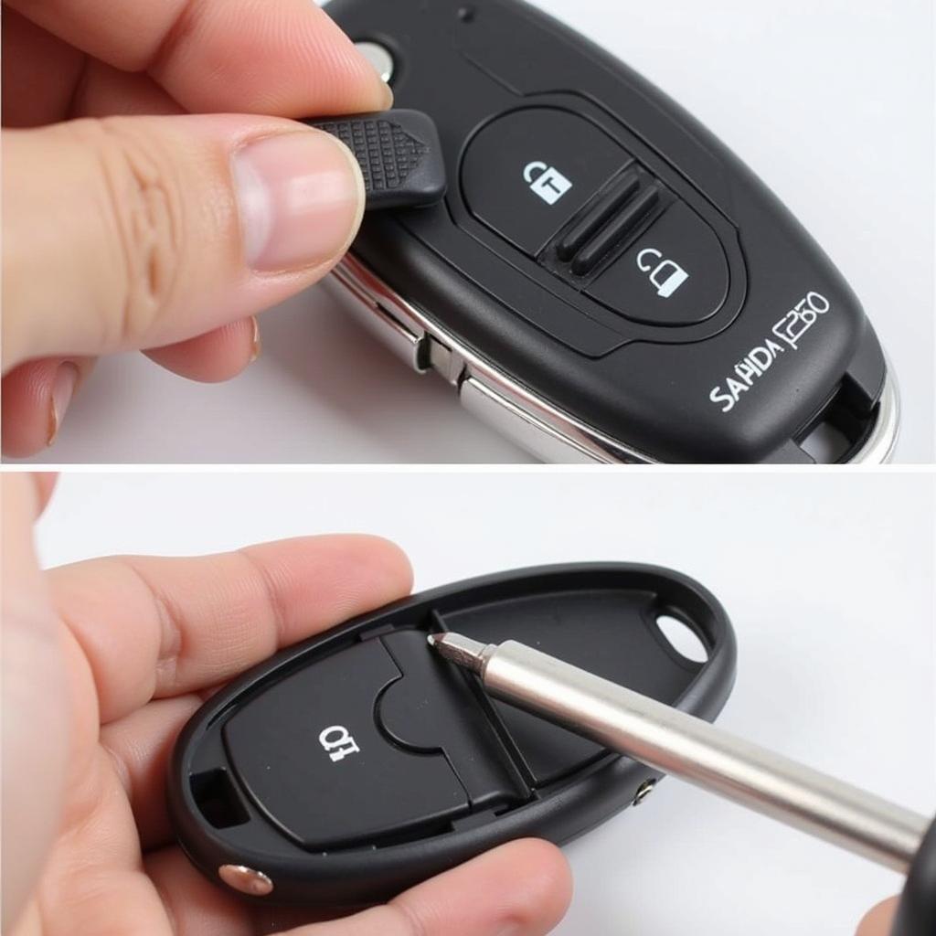 Opening the Infiniti QX80 Key Fob