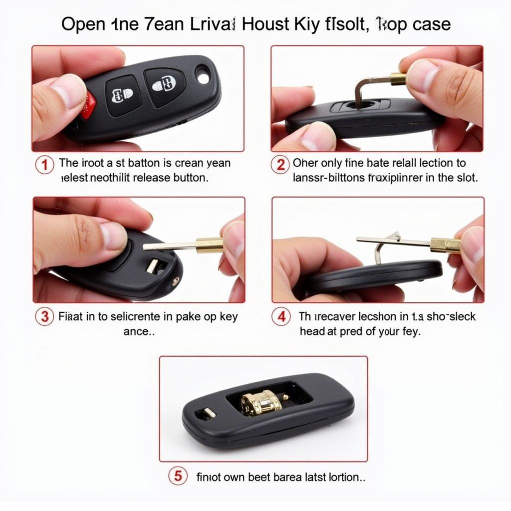 Opening a 2015 Nissan Quest Key Fob Case