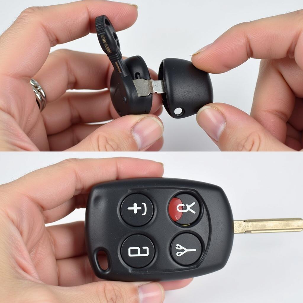 How-to-open-2019-nissan-sentra-key-fob-casing-with-key