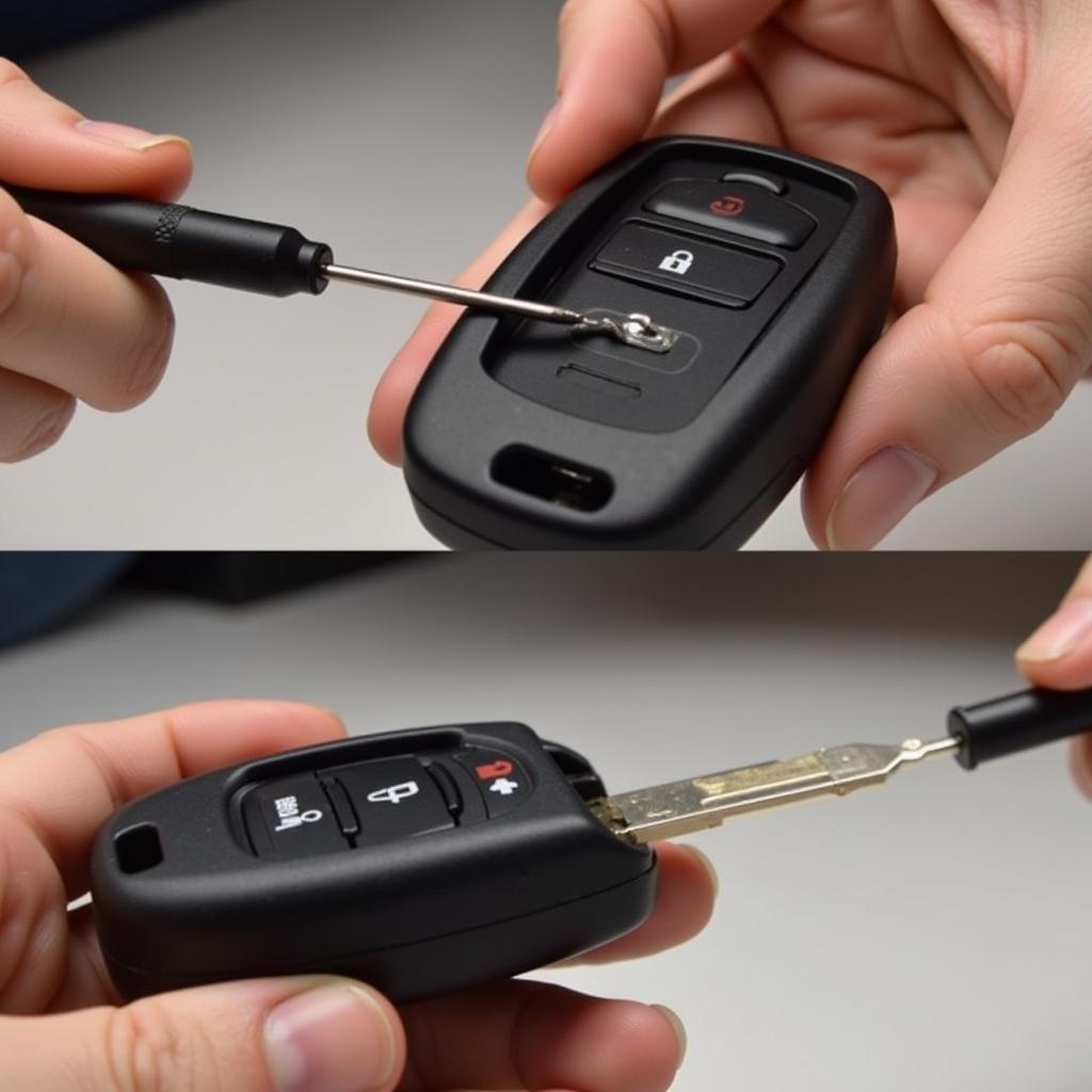 Opening a Range Rover Key Fob