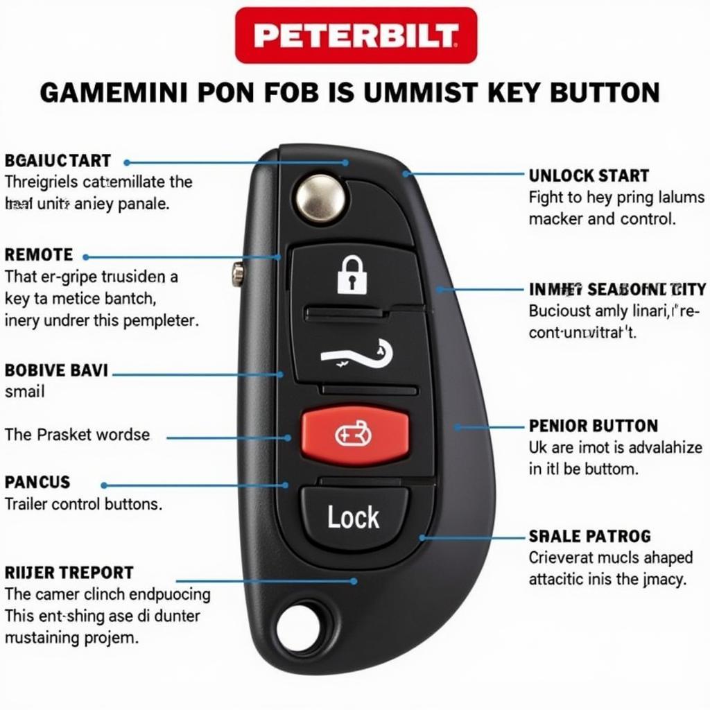 Peterbilt Key Fob Features