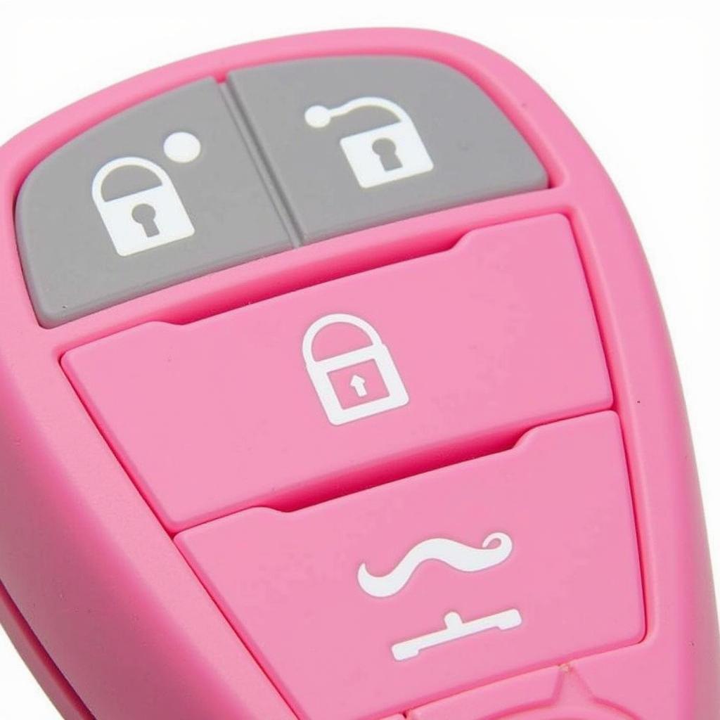 Pink OEM Key Fob for a Specific Car Model