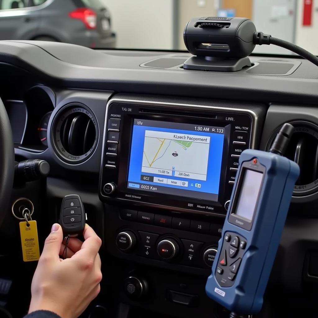 Professional Programming of a 2016 Toyota Tacoma Key Fob at a Dealership