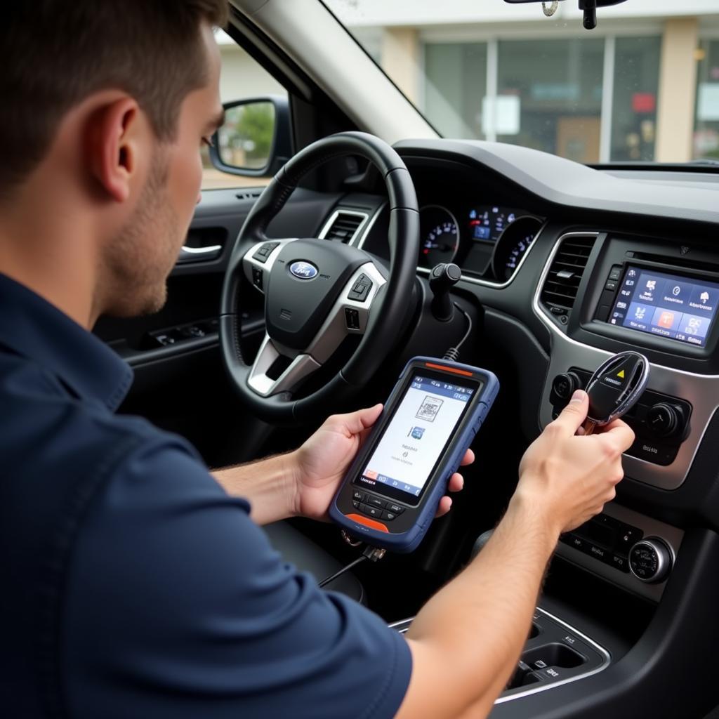 Professional Ford Flex Key Fob Programming by a Locksmith