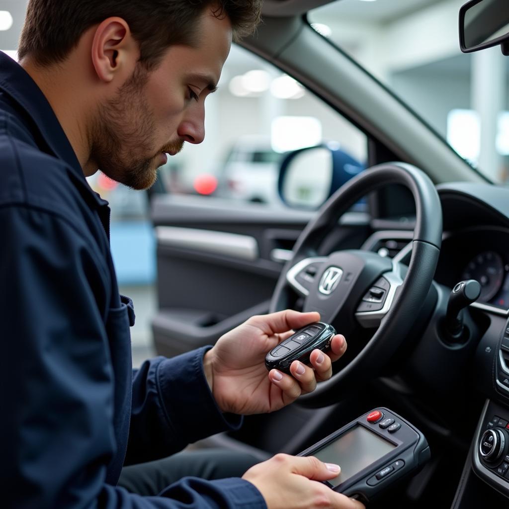 Professional Key Fob Programming at a Dealership