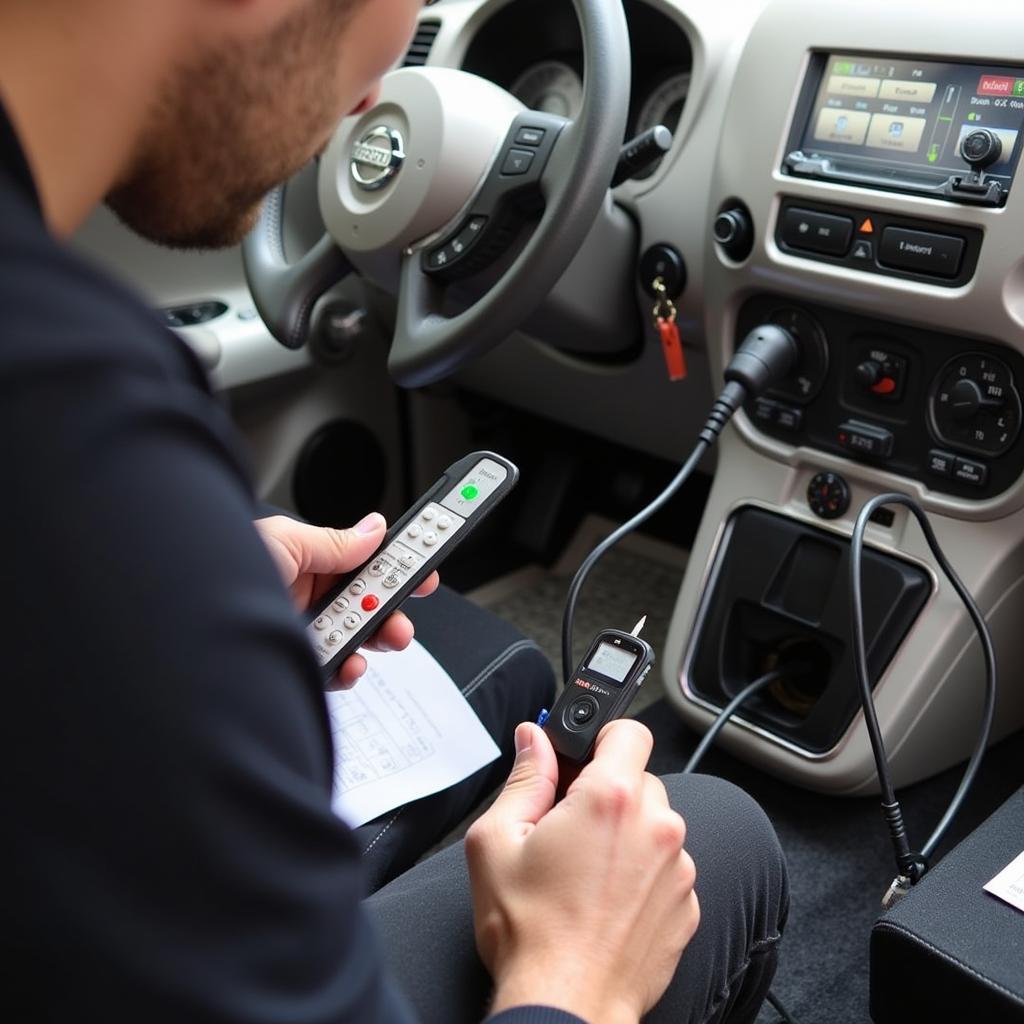 Programming a Nissan Cube Key Fob with Diagnostic Equipment