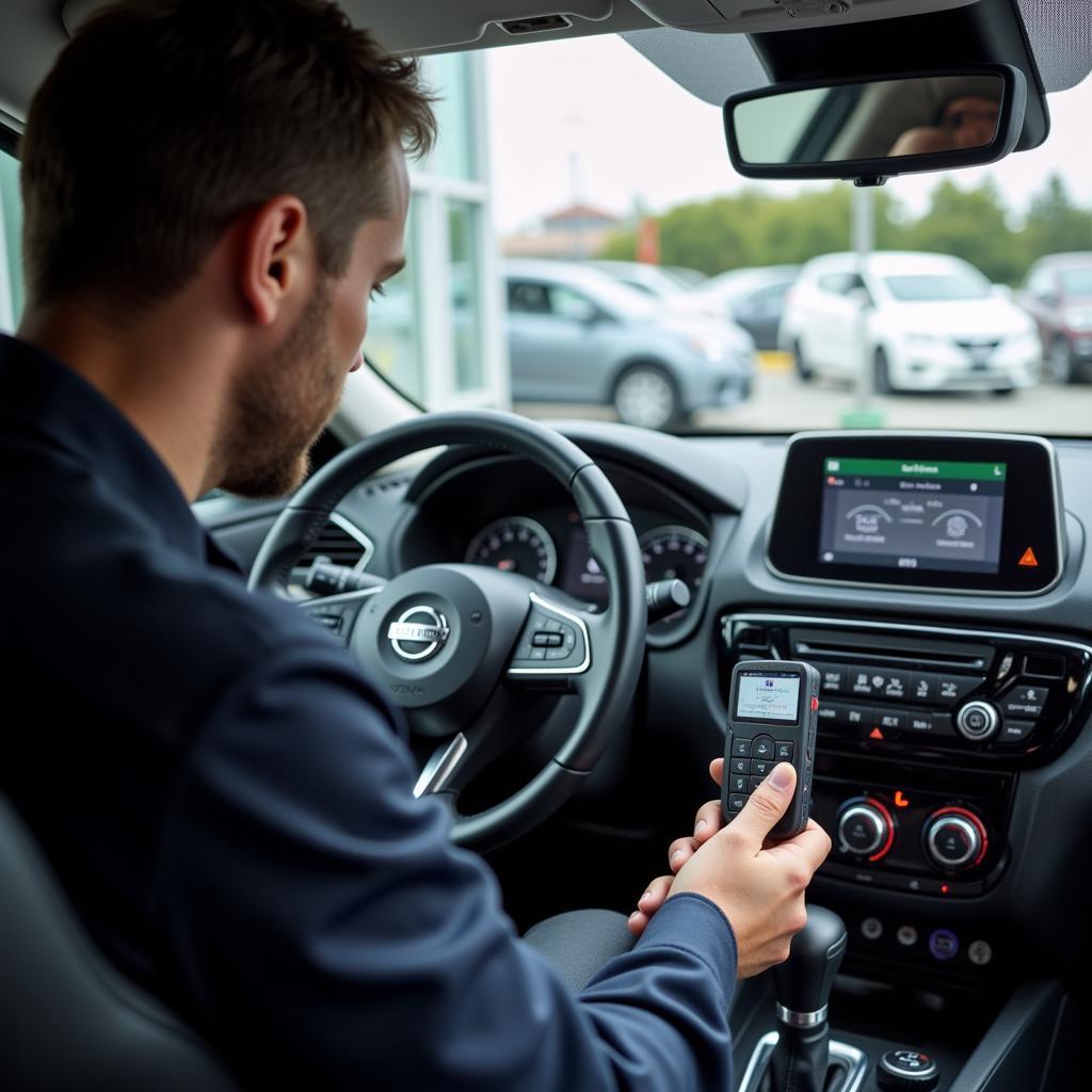 Professional Nissan Key Fob Programming at a Dealership