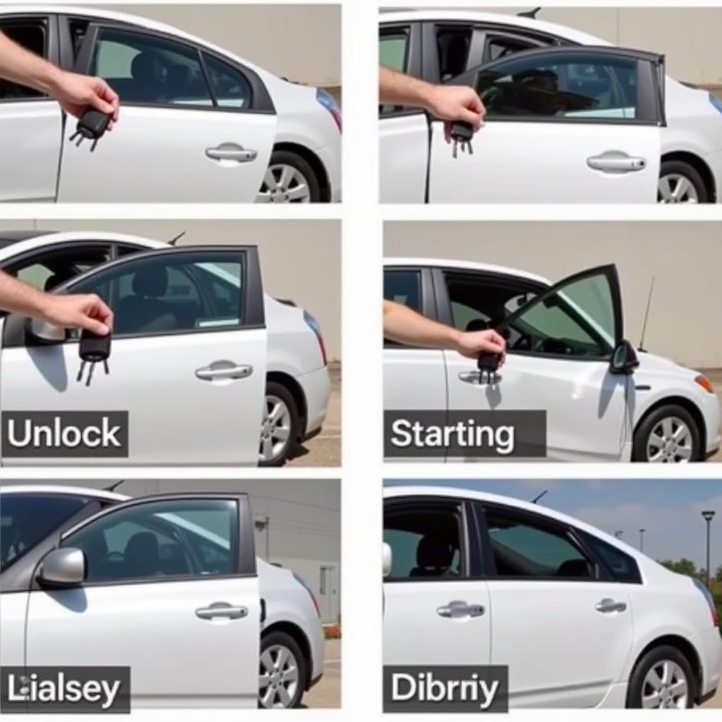 Programmed 2005 Toyota Prius Key Fob in Action