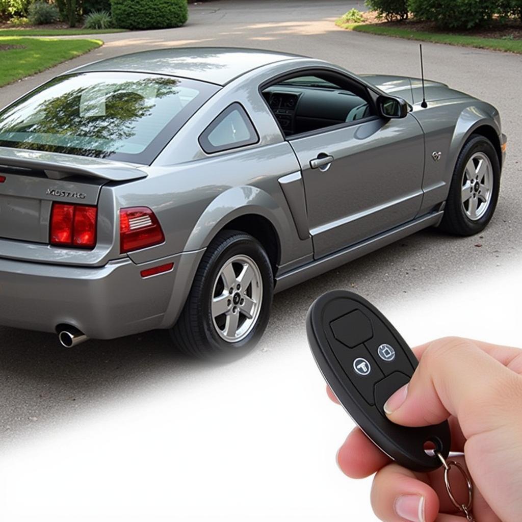 A successfully programmed 2008 Mustang Key Fob