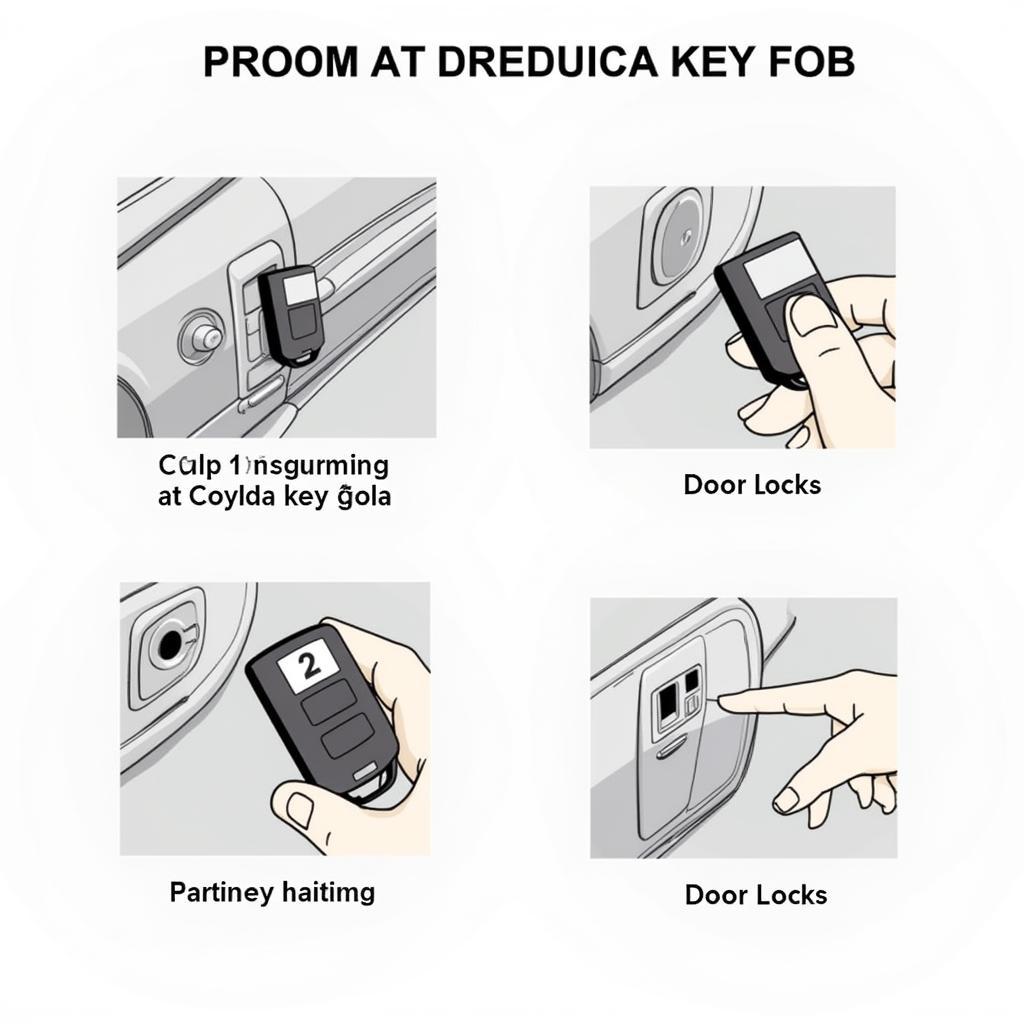 Programming a 1998 Toyota Corolla key fob.