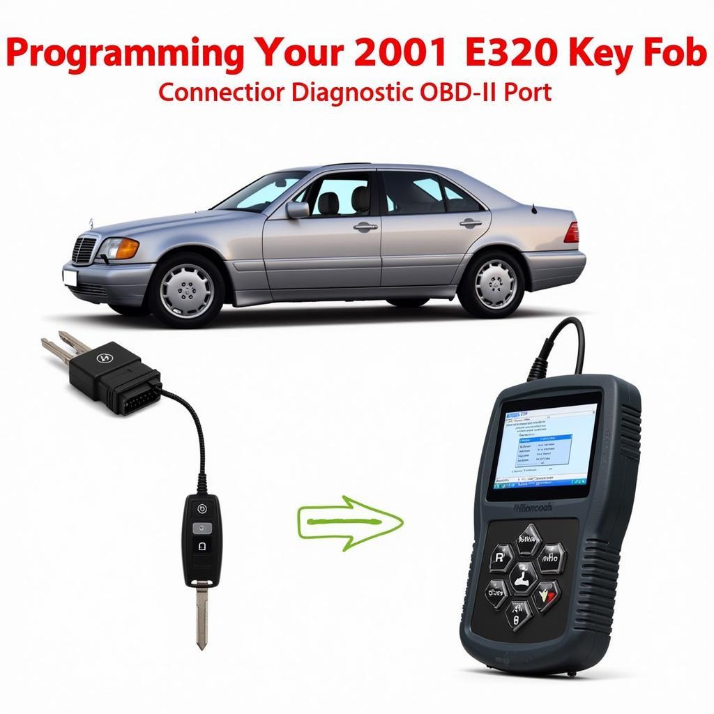 Programming a 2001 Mercedes-Benz E320 Key Fob using Diagnostic Equipment