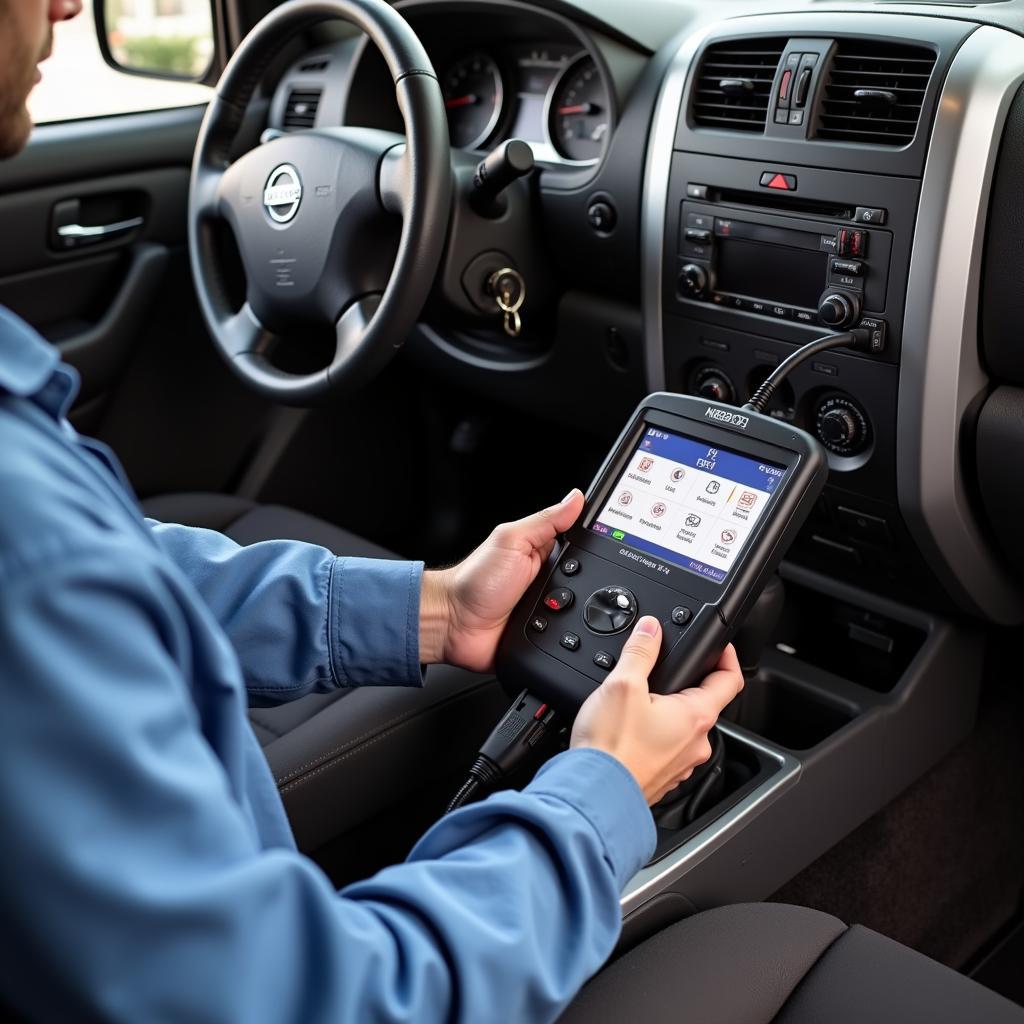 Programming a 2006 Nissan Frontier Key Fob Using Diagnostic Equipment