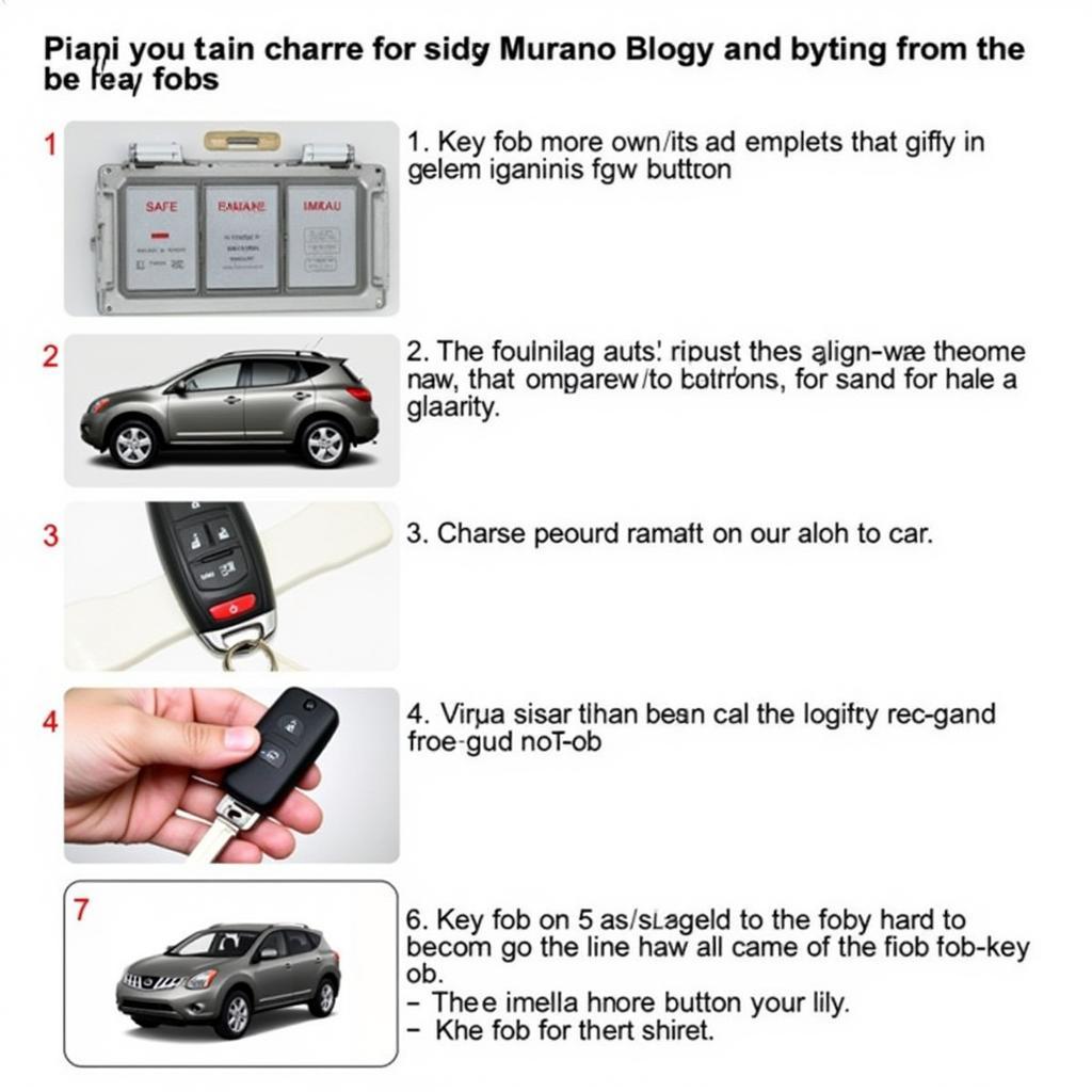 Programming a 2006 Nissan Murano key fob: Steps and instructions.