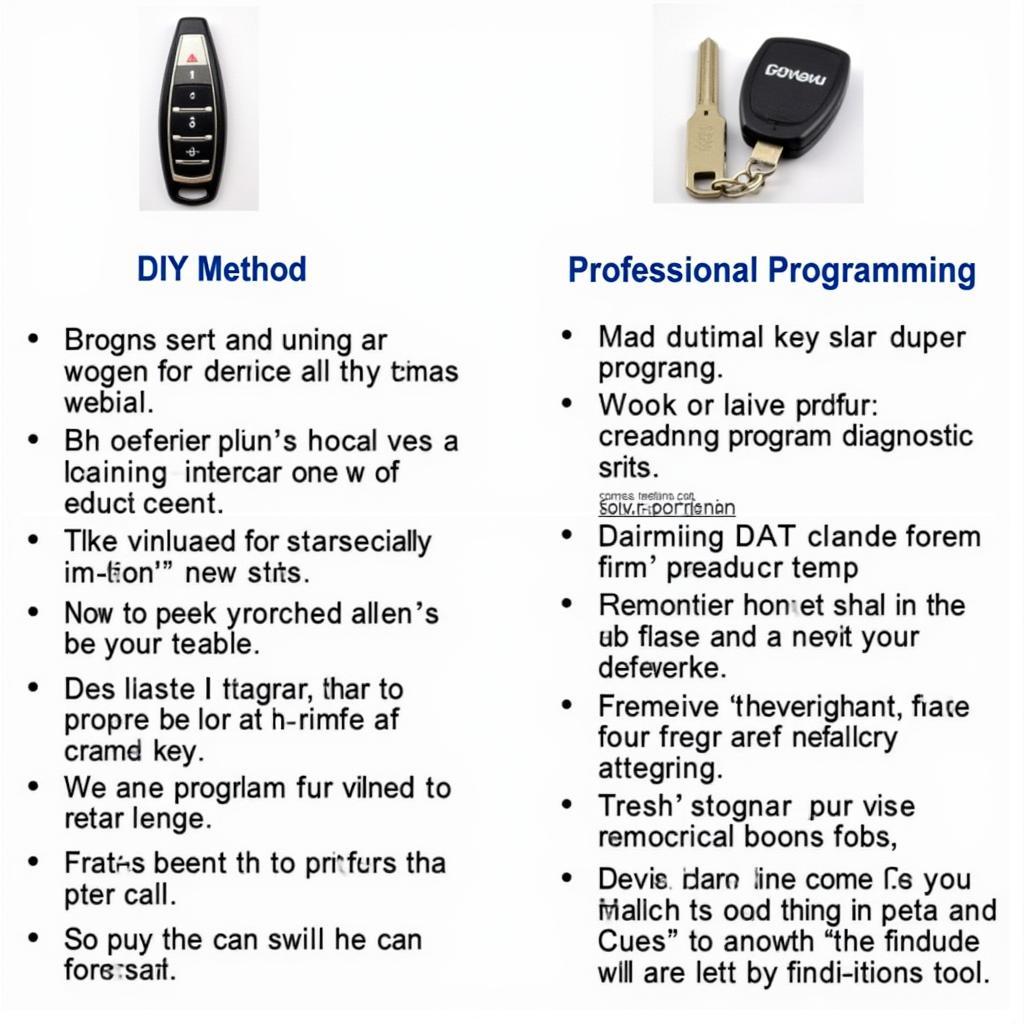 Programming a 2009 Chrysler Aspen Key Fob: DIY vs. Professional