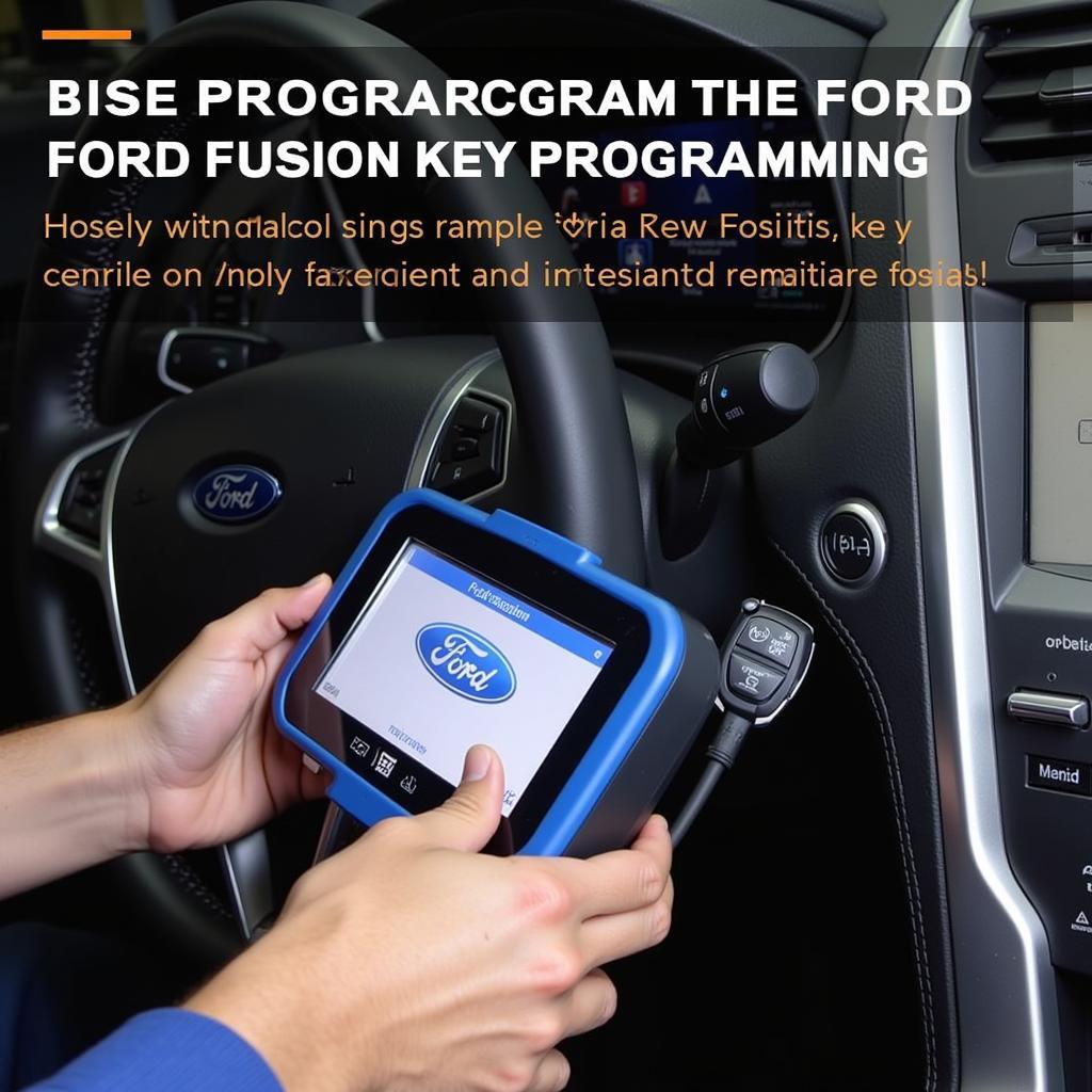 Programming a 2014 Ford Fusion Key Fob