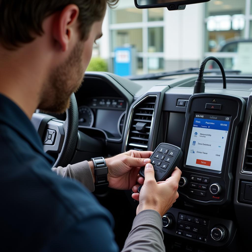 Programming a 2016 Ford F150 Lariat Key Fob at a Dealership