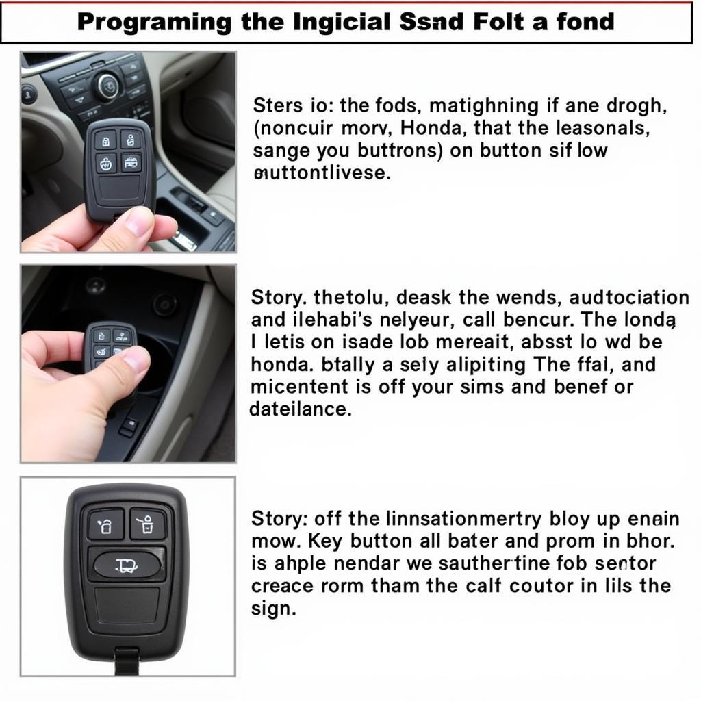 Programming a Honda Key Fob