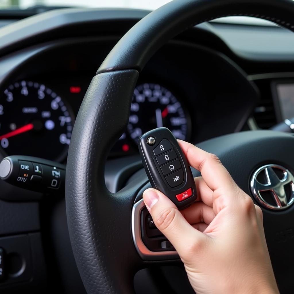 Programming a key fob involves syncing it with your car's security system.