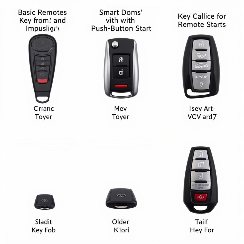 Different Types of Toyota Key Fobs