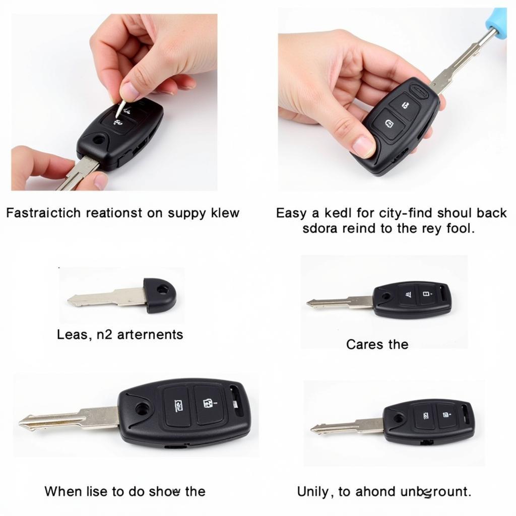 Reattaching a Key Fob Blade