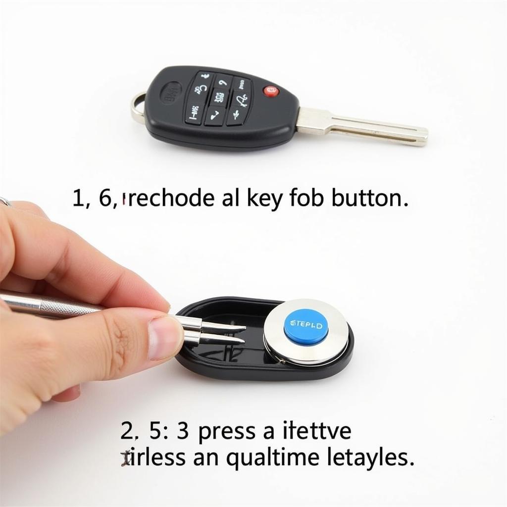 Reattaching a Key Fob Button