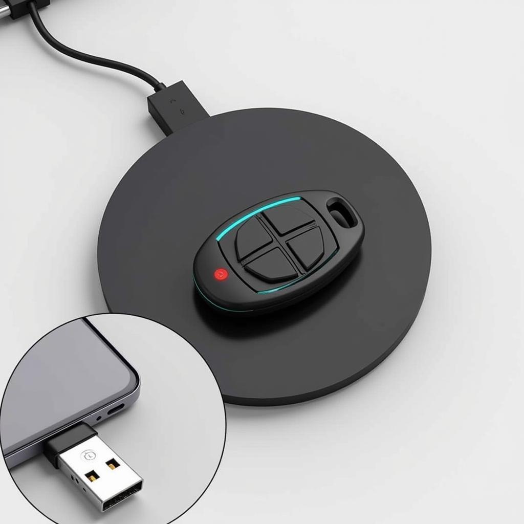 Rechargeable Key Fob and Charging Pad