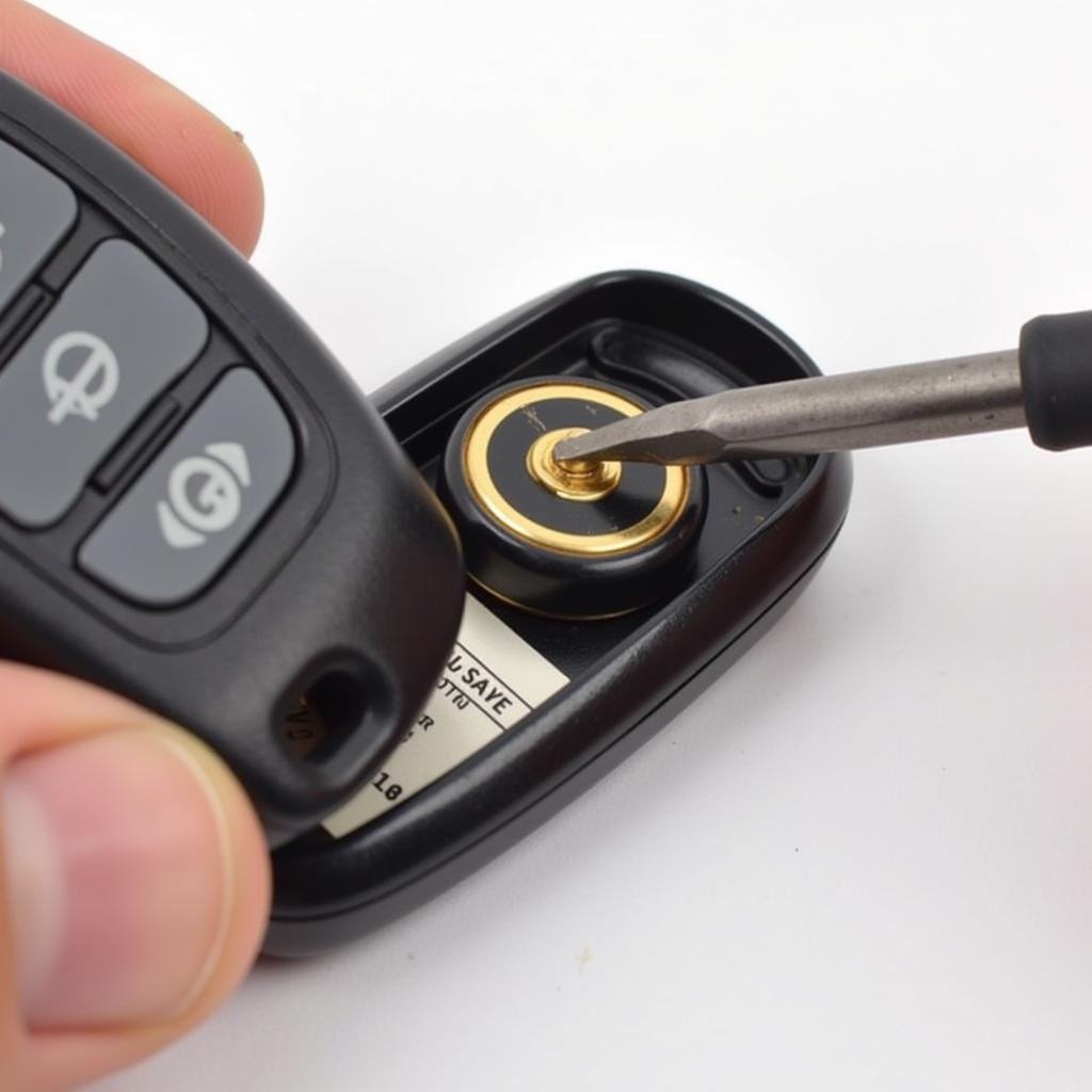 Removing Old Key Fob Battery 2014 Honda Accord