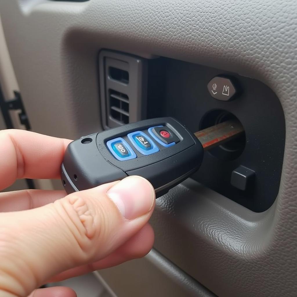 A Newly Replaced 2002 Ford Focus Key Fob