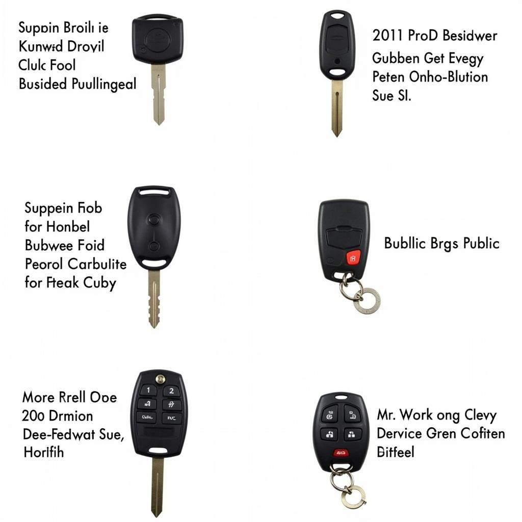 Replacement Key Fobs for 2011 Chevy Colorado