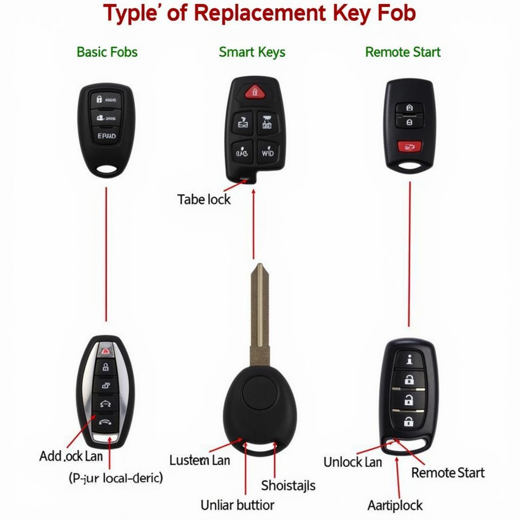 Types of Replacement Key Fobs