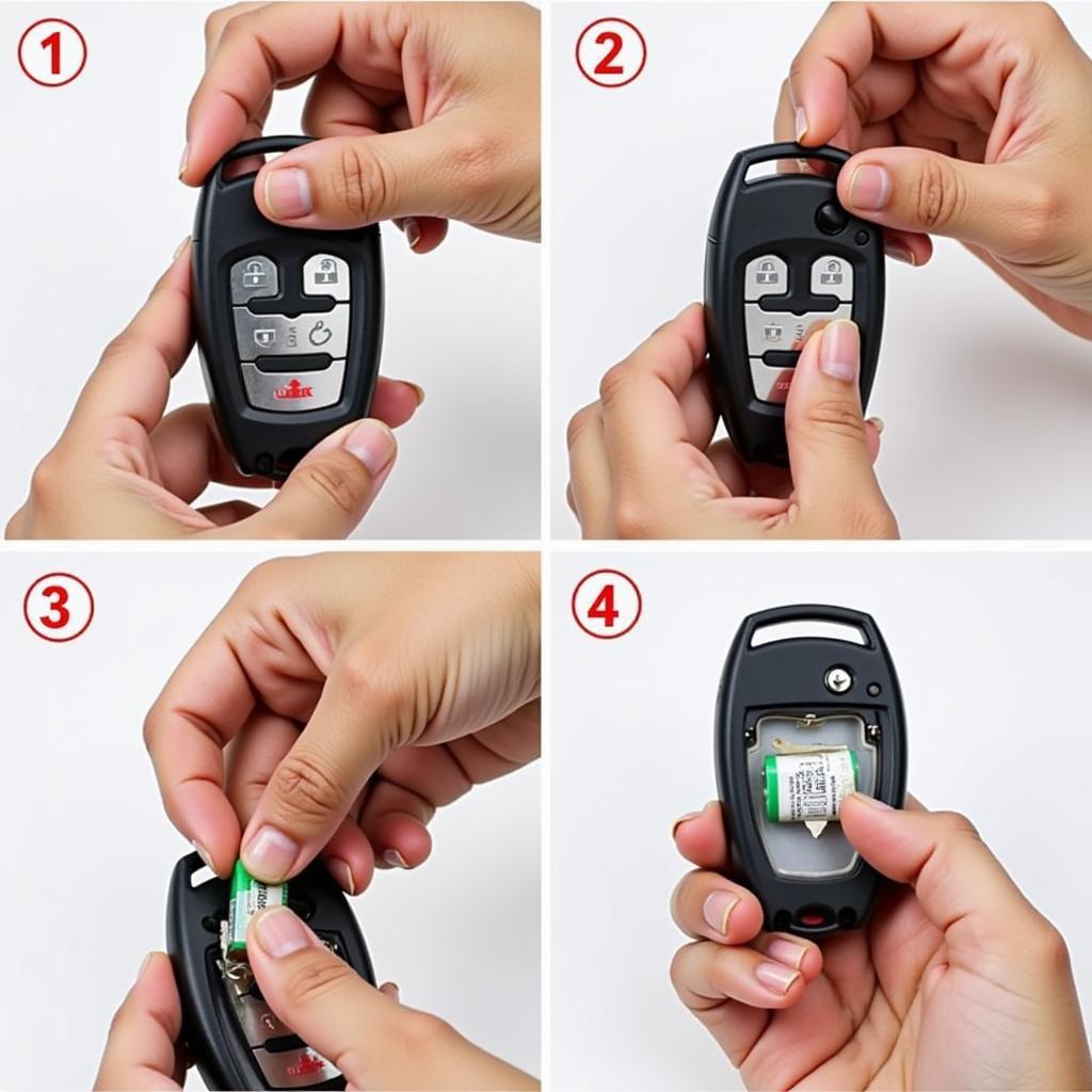 Replacing the battery in a 2003 Ford Explorer Key Fob