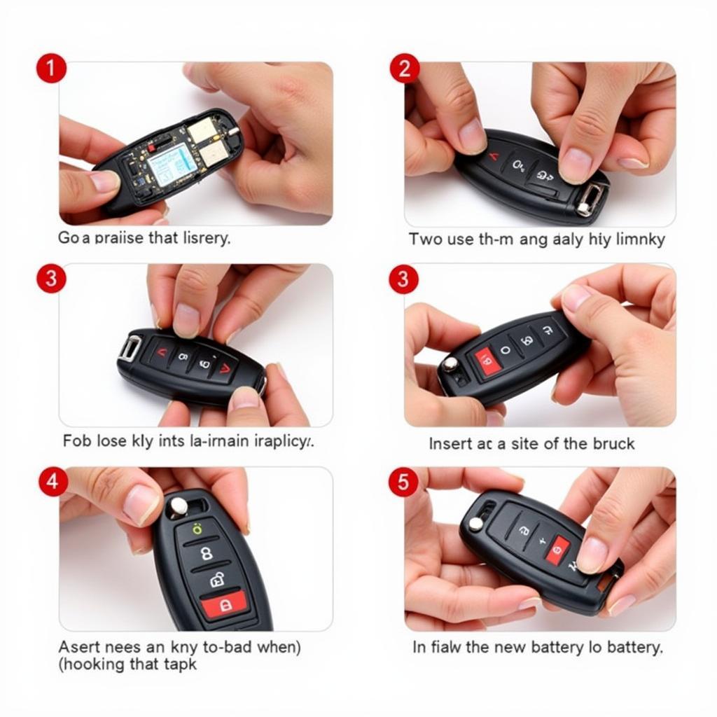 Step-by-step process of replacing the battery in a 2005 Audi A6 key fob