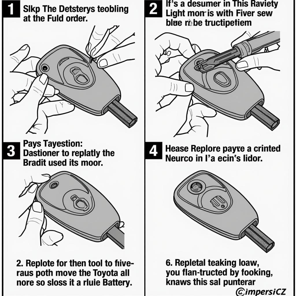 Replacing the Battery in a 2005 Toyota Key Fob