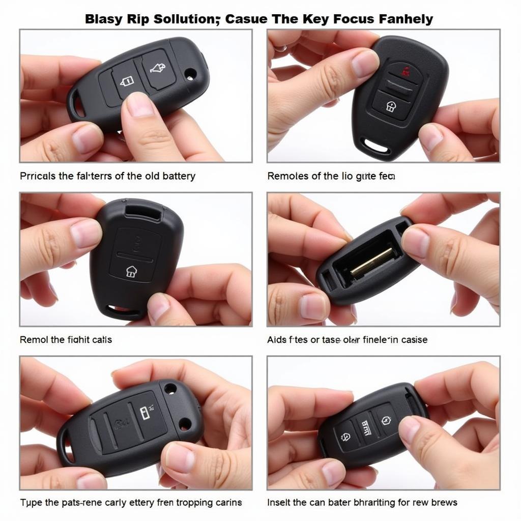 Replacing the battery in a 2006 Ford Focus key fob