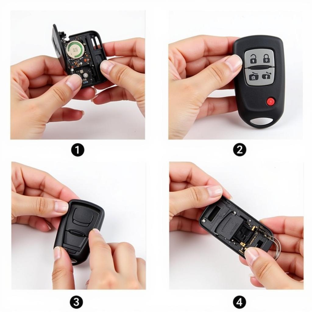 Replacing the battery in a 2008 Nissan Quest key fob