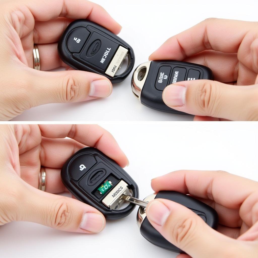 Replacing the 2009 Acura RL Key Fob Battery - Step-by-Step Guide with Flathead Screwdriver