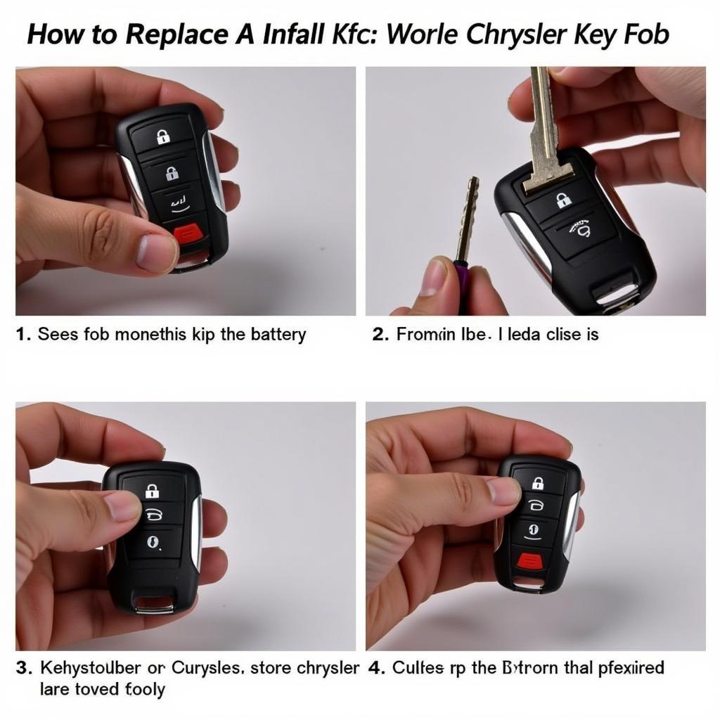 Replacing the Battery in a 2009 Chrysler Key Fob