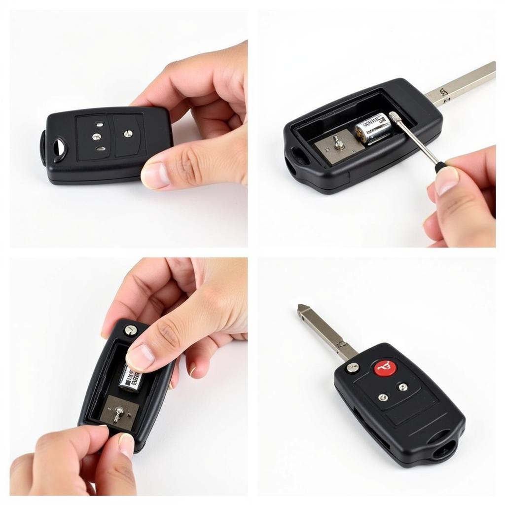 Step-by-step guide on replacing the battery in a 2013 Ford F150 key fob.