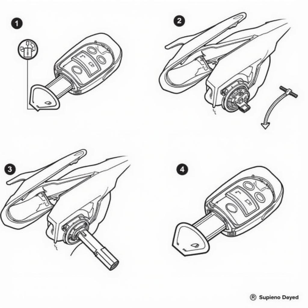 Replacing the battery in a 2013 Nissan Altima key fob