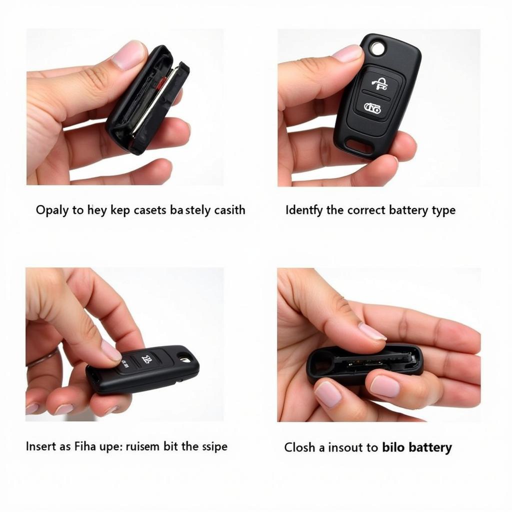 Step-by-step guide on replacing the battery in a 2015 Ford Taurus key fob.